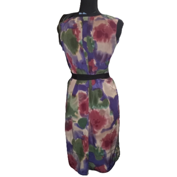 Simply Vera, Vera Wang- Watercolor Floral ribbon dress - Picture 2 of 4